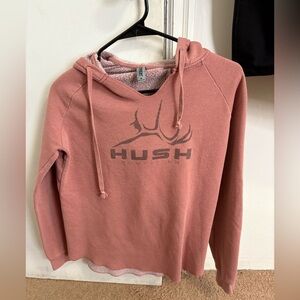 Hush Women's Dusty Pink  Cropped Hoodie